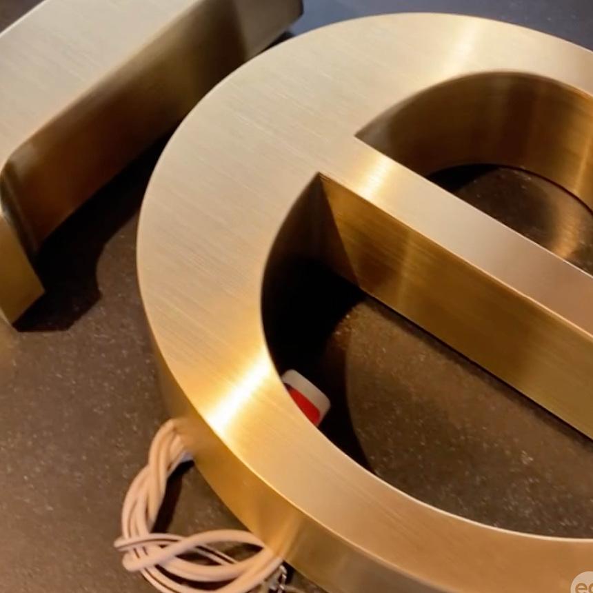 Backlit Metal Letters