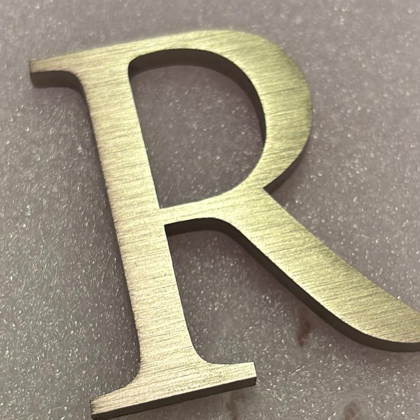 Electroplated Metal Letters