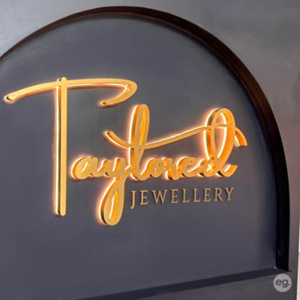 Electroplated 3D Backlit Letters